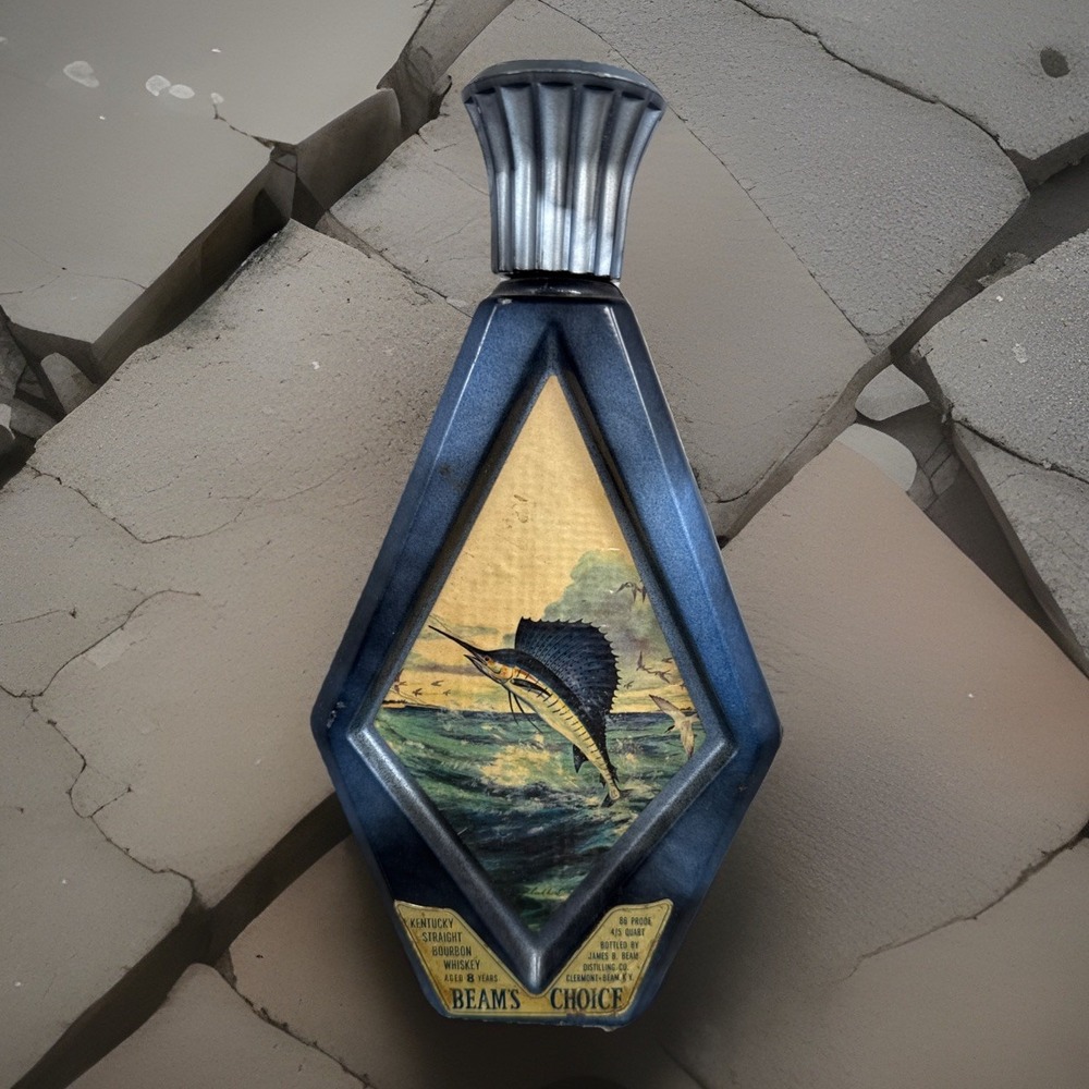Beam's Choice 1978 SAILFISH by J.Lockhart collectable Decanter / Bottle, empty